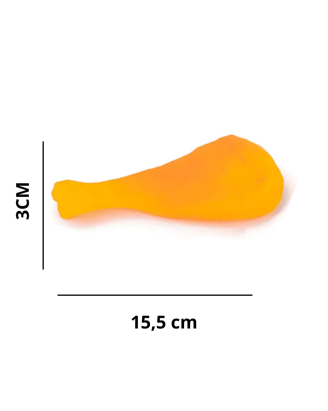 Brinquedo de Vinil em Formato de Coxa de Frango