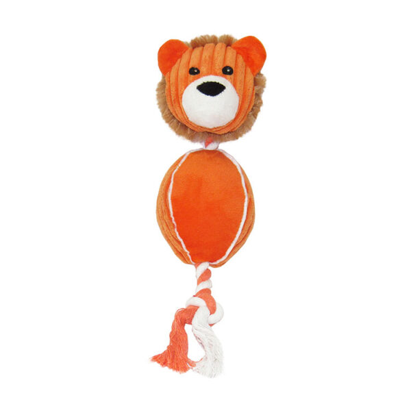 Brinquedo de Pelúcia com Corda Leão para Cães