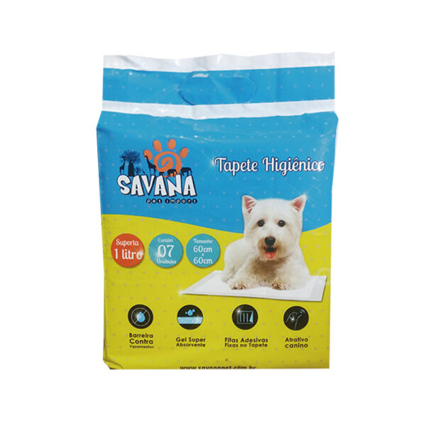 Tapete Higiênico Savana 60x60 cm – Pacote com 7 Unidades