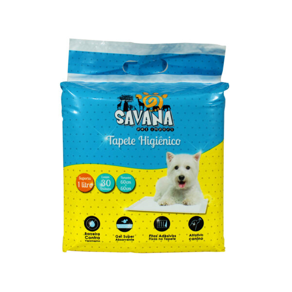 Tapete Higiênico para Cães 60x60cm – Pacote com 30 unidades | Antiodor, Super Absorvente e Prático