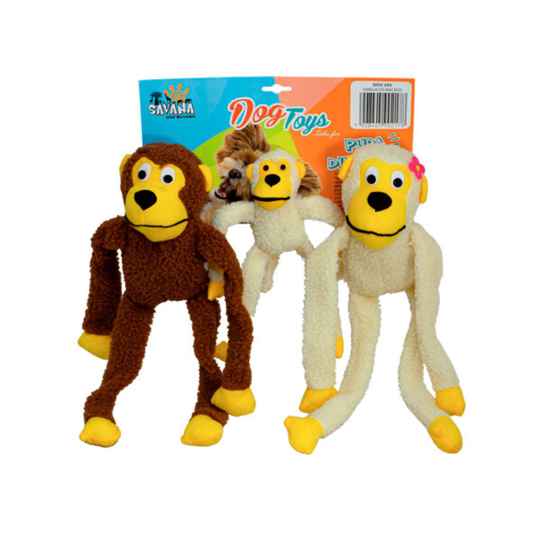 Brinquedo de Pelúcia Família do Macaco para Cães