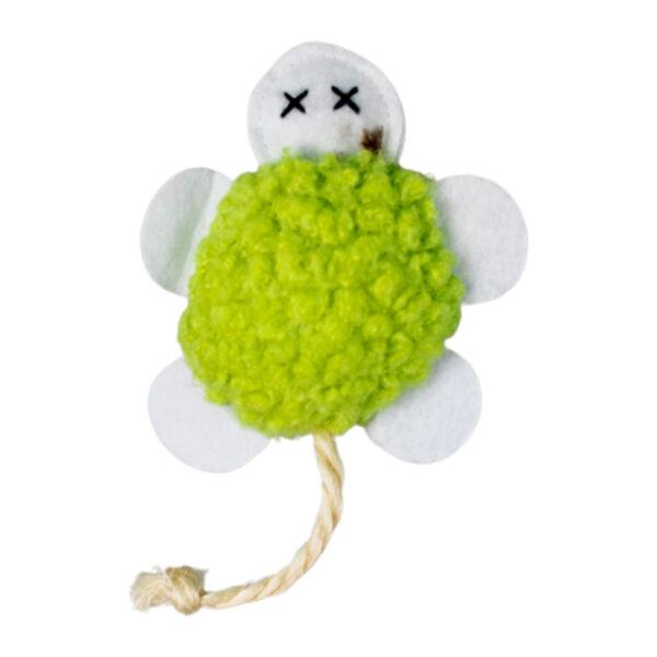 Brinquedo de Sisal com Catnip para Gatos – Formato Tartaruga – 9,5 cm