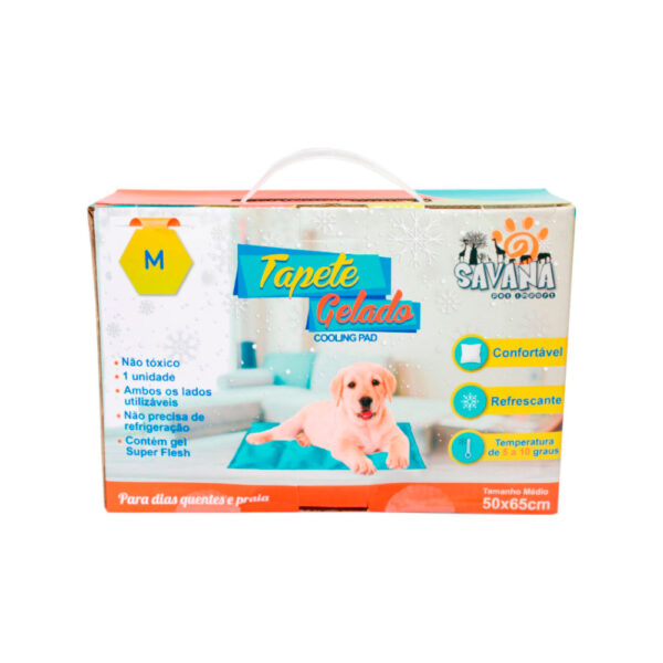 Tapete Gelado para Cães M 50x65cm – Efeito Refrescante Automático | Conforto Térmico para Dias Quentes