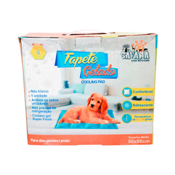 Tapete Gelado Pet G 50x90cm – Resfriamento Natural para Cães de Médio e Grande Porte